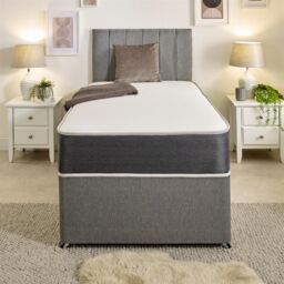 Starlight Beds Linear Cool Touch Hybrid Mattress 20cm Deep Soft Firmness in White - Size: Small Double - thumbnail 7
