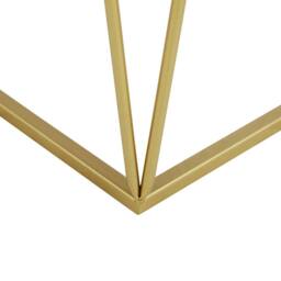 Wyld and Coco Glam Side Tables Set of 2 - Gold Base Mirrored Glass Tops - thumbnail 7