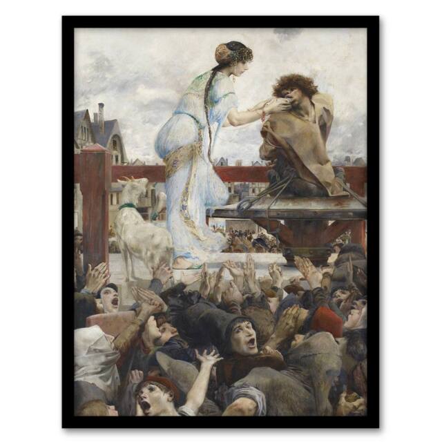 Artery8 Luc Olivier Merson A Tear For a Drop of Water Framed Wall Art Print - Size: A4 - image 1