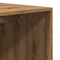 Berkfield Home Wardrobe Artisian Oak 80x50x200 cm Engineered Wood in Brown - Size: 80 x 50 x 200 cm - thumbnail 8