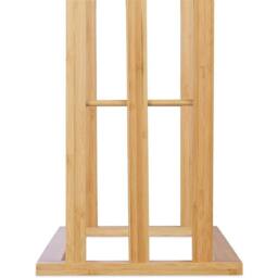 Havendro Bamboo Free Standing Bathroom Towel Rack in Brown - thumbnail 3