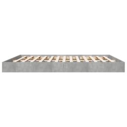 Berkfield Home Bed Frame without Mattress Concrete Grey 180x200 cm Super King - thumbnail 5
