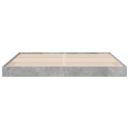 Berkfield Home Bed Frame without Mattress Concrete Grey 180x200 cm Super King - thumbnail 4