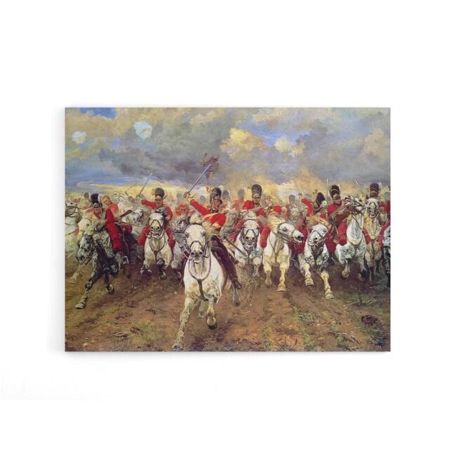 "Artery8 Scotland Forever Battle Waterloo Canvas Wall Art Print - Size: W18"" x H24""" - image 1