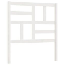 Berkfield Home Bed Headboard White 106x4x104 cm Solid Wood Pine - Size: 106 x 4 x 104 cm - thumbnail 2