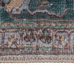 Kukoon Dark Green Traditional Flatwoven Living Room Area Rug Hallway Runner - Size: 160 cm x 230 cm - thumbnail 4