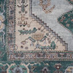 Kukoon Dark Green Traditional Flatwoven Living Room Area Rug Hallway Runner - Size: 160 cm x 230 cm - thumbnail 5