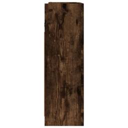 Berkfield Home Bathroom Mirror Cabinet Smoked Oak 62.5x20.5x64cm Engineered Wood in Brown - Size: 62.5x20.5x64 cm - thumbnail 8