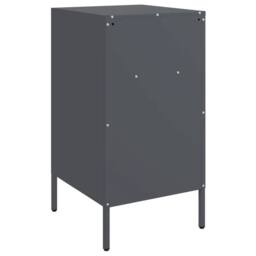 Berkfield Home Bedside Cabinets 2 pcs Anthracite 36x39x68 cm Steel in Dark Grey - Size: 36 x 39 x 68 cm - thumbnail 8