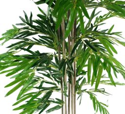 Leaf Artificial Bamboo Plants Trees Wood Trunk 180cm 6ft Realistic Natural Botanik in Green - thumbnail 4