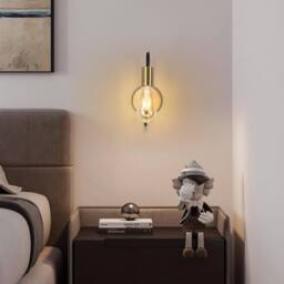 Goeco 2 Pack Vintage Wall Light, Industrial Wall Light, E27 Retro Wall Light in Black - thumbnail 2