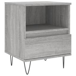 Berkfield Home Bedside Cabinets 2 pcs Grey Sonoma 40x35x50 cm Engineered Wood - Size: 40 x 35 x 50 cm - thumbnail 5