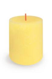 KDMD Butter Yellow Bolsius Rustic Shine Candle 80 x 68mm 2 Pack - thumbnail 2