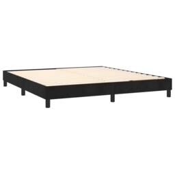 Berkfield Home Dense Box Spring Bed Frame Black 180x200 cm Super King Velvet - thumbnail 4