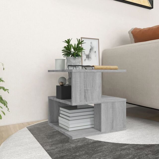 Berkfield Home Side Table Grey Sonoma 40x40x40 cm Engineered Wood - Size: 40 x 40 x 40 cm - image 1