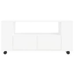 Berkfield Home TV Cabinet White 102x34.5x43 cm Engineered Wood - thumbnail 6