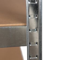 Harbour Housewares 5-Tier Steel Garage Shelving Units Set - 2pc Heavy Duty Storage Shelves Set in Silver - thumbnail 8