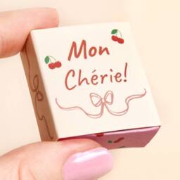 Lisa Angel Women's Tiny Ceramic Cherry Matchbox Token in Red - thumbnail 3