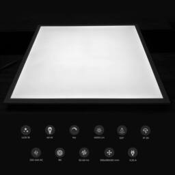 ENER-J Pack of 3 595x595 LED Backlit with UGR19 100 Lm W No Flicker CE driver in White - thumbnail 3
