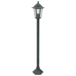 Berkfield Home Garden Post Lights 6 pcs E27 110 cm Aluminium Dark Green - thumbnail 2
