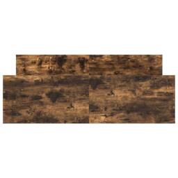 Berkfield Home Durable Bed Frame with Headboard & Footboard Smoked Oak 150x200 in Brown - Size: King - thumbnail 5