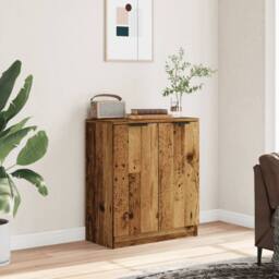 Berkfield Home Sideboard Old Wood 60x30x70 cm Engineered Wood in Brown - Size: 60 x 30 x 70 cm - thumbnail 1