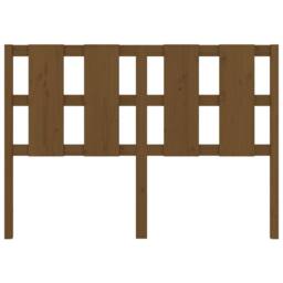 Berkfield Home Beautiful Bed Headboard Honey Brown 125.5x4x100 cm Solid Wood Pine - thumbnail 4