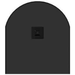 Berkfield Home Wall Mirror Black 80x35 cm Oval - thumbnail 5