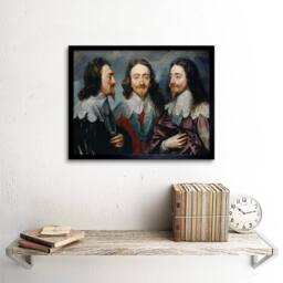 "Artery8 Painting Van Dyck King Charles I England 12x16"" Framed Wall Art Print - Size: W12"" x H16""" - thumbnail 2