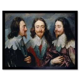 "Artery8 Painting Van Dyck King Charles I England 12x16"" Framed Wall Art Print - Size: W12"" x H16""" - thumbnail 1