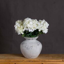 Dibor Traditional Handcrafted Grecian Flower Vase H30 x Dia31cm in White - Size: Large - thumbnail 3