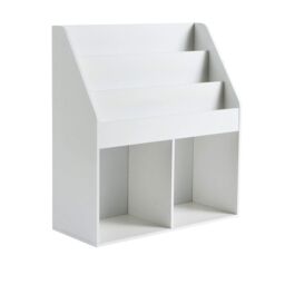 Home Source Kids Childrens Bookshelf Storage Bookcase Organiser Wooden Shelving in White - thumbnail 7