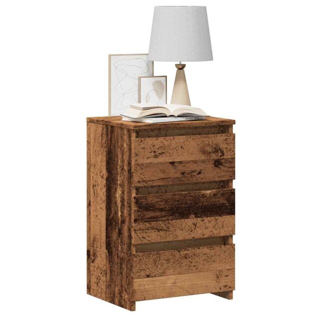 Berkfield Home Bedside Cabinets 2 pcs Old Wood 40x35x62.5 cm Engineered Wood in Brown - image 1