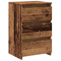 Berkfield Home Bedside Cabinets 2 pcs Old Wood 40x35x62.5 cm Engineered Wood in Brown - thumbnail 4