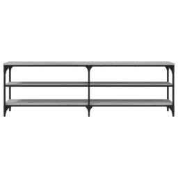 Berkfield Home TV Cabinet Grey Sonoma 160x30x50 cm Engineered Wood - Size: 160 x 30 x 50 cm - thumbnail 5