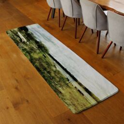 Benjamin Tate Design Vintage Cow Runner Rug in Natural - Size: 67 cm x 230 cm - thumbnail 2