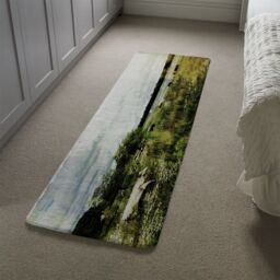 Benjamin Tate Design Vintage Cow Runner Rug in Natural - Size: 67 cm x 230 cm - thumbnail 4