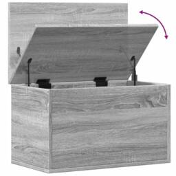 Berkfield Home Storage Box Grey Sonoma 60x35x35 cm Engineered Wood - Size: 60 x 35 x 35 cm - thumbnail 8