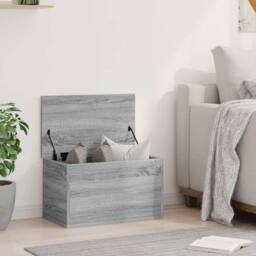 Berkfield Home Storage Box Grey Sonoma 60x35x35 cm Engineered Wood - Size: 60 x 35 x 35 cm - thumbnail 1