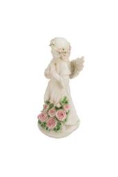 Living and Home Solar Powered Light Angel Fairy Garden Ornament Resin Statue Figurine Lawn Decor in Beige - thumbnail 3