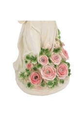 Living and Home Solar Powered Light Angel Fairy Garden Ornament Resin Statue Figurine Lawn Decor in Beige - thumbnail 4