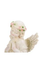 Living and Home Solar Powered Light Angel Fairy Garden Ornament Resin Statue Figurine Lawn Decor in Beige - thumbnail 2
