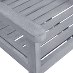 Berkfield Home Garden Chairs 8 pcs Solid Acacia Wood Grey - thumbnail 6