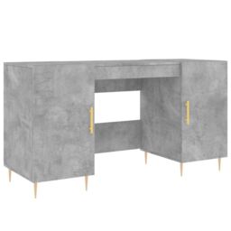 Berkfield Home Desk Concrete Grey 140x50x75 cm Engineered Wood - Size: 140 x 50 x 75 cm - thumbnail 2