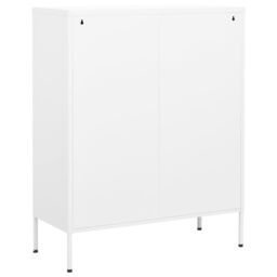 Berkfield Home Storage Cabinet White 80x35x101.5 cm Steel - thumbnail 5