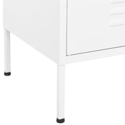 Berkfield Home Storage Cabinet White 80x35x101.5 cm Steel - thumbnail 6