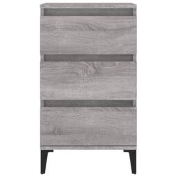 Berkfield Home Bedside Cabinet Grey Sonoma 40x35x70 cm Engineered Wood - Size: 40 x 35 x 70 cm - thumbnail 7