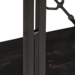 Berkfield Home 3-Tier Bookcase Black 60x30x80 cm Solid Mango Wood - Size: 60 x 30 x 80 cm - thumbnail 4