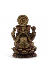 KDMD Brass Miniature Ganesha Statue - 49mm, 52g, Handcrafted Indian Art in Bronze - thumbnail 2