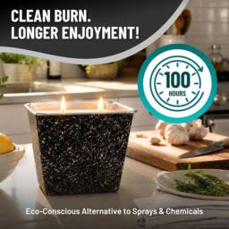 volila Citronella Candle 355ml Scented Candle Outdoor & Indoor in Black - Size: 2 Pack - thumbnail 4
